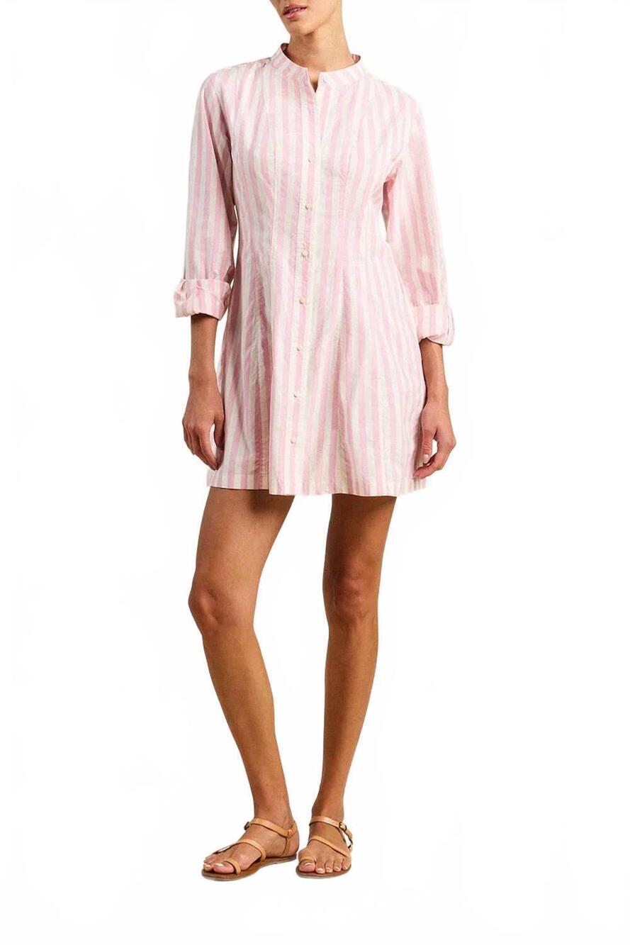 NEW TROVATA marina mini dress in pink stripe